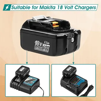 6000 mah BL1860B замяна на батерията е съвместима с батерия Makita 18v с led индикатор 18 В LXT батерия BL1860