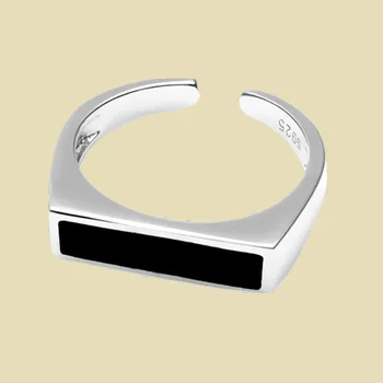 Очарователно Отворено Черен пръстен за жени Реколта Бохо Вечерни пръстени Готик Пънк, Бижута, Подаръци за момичета 2021