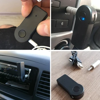 1БР Мини Bluetooth, 3.5 мм Жак AUX Аудио MP3 Музика Bluetooth Приемник Комплект за Кола Безжични Хендсфри Адаптер За Слушалки
