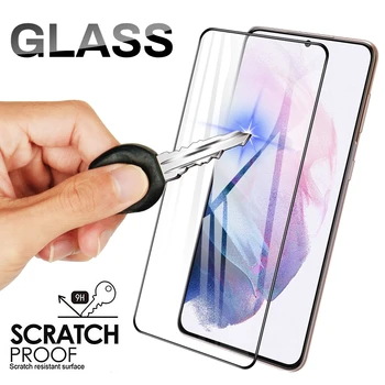 Пълно Покритие от Закалено Стъкло за Samsung Galaxy S21 Plus s20 FE Защитно фолио за дисплея Защитно фолио за Samsung Galaxy s20 FE s21 Plus