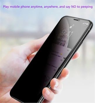 Anti-spyware Закалено Стъкло за Xiaomi Redmi Note 7S 9S 10 max 8T 6 7 8 9 10 Pro 9T 10s 9 pro max Защита на екрана за поверителност