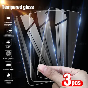 3 бр. Защитно стъкло за Samsung Galaxy А7 А9 2018 A6 A8 J4 Плюс Протектор на екрана е Закалено Стъкло за Samsung A50 A51 A40 J6 J4