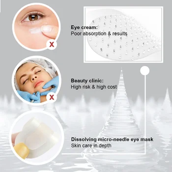 5 Двойки ОМИ ДАМА Растворяющая микроигла За окото Пластир Против бръчки Тънка Линия За Премахване на киселини Тъмен Кръг Подпухналостта Маска за очи