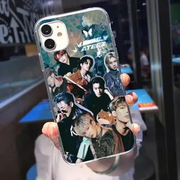 ZORORONG Kpop ATEEZ hongjong SeongHWA Калъф за телефон iPhone 11 12 Mini Pro 13 XS Max X 8 7 6 s, Плюс 5 SE XR Прозрачна обвивка