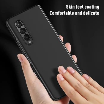 Ултра-Матиран Твърд Пластмасов Калъф за PC Samsung Galaxy Z Fold 3 5G Калъф Тънък устойчив на удари калъф за телефон Z Fold3 Покриване на Капа