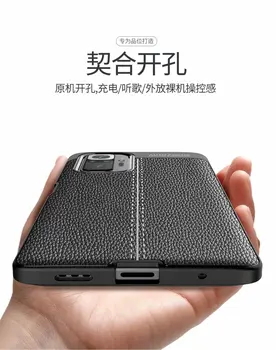 За Xiaomi Redmi Note 10 Pro Калъф Луксозна кожена текстура Мека силиконова защитно делото калъф за xiaomi redmi note10 10pro