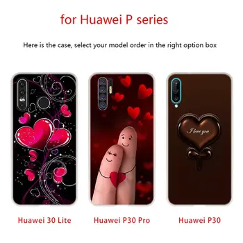 Мек Силиконов Калъф сърце За Huawei P50 P40 P30 P20 Pro Lite E P Samrt Z 2019 2020 Старши
