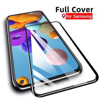 Защитно Стъкло за Samsung Galaxy Note 20 10 Ultra Plus S21 S20 Ultra Plus 9 8 S8 S9 FE Защитно фолио за екрана 9D Стъкло Пълно покритие