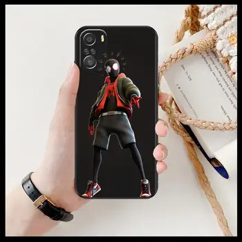 Калъф за телефон Marvel spiderman Дэдпул от картун Калъф за телефон XiaoMi Redmi Note 10 9 9s 8 7 6 5 A Pro s T Черна силиконова делото Предварително стилизирани