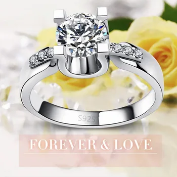 Високо качество на розовото злато и бял Синсинати пръстени за жени циркониеви годежни пръстени, мода бижута, бижута 18KR015