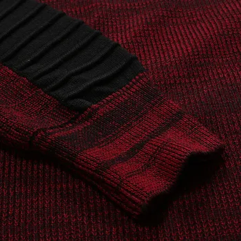 Модерен мъжки пуловер Пуловер Есен Нова Мода Случайни Свободен Дебел вълнен вязаный пуловер с кръгло деколте на Извънгабаритни Уличен трикотаж Harajuku