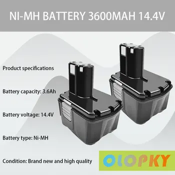 2 опаковки EB1414S 14,4 3,6 Ah Ni-Mh Замяна Батерия, съвместима с Hitachi 14,4 v EB1414, EB1414S, EB1424, EB14B, EB14S 324367