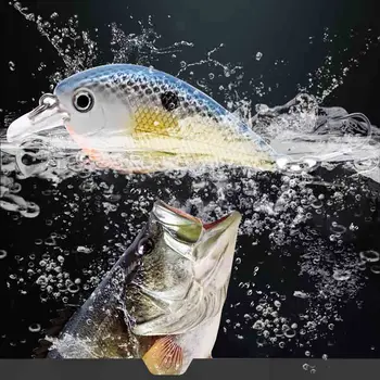 2 бр. Плаващи Воблер Риболовни Примамки 60 мм, 7 г Професионални Риболовни Принадлежности Аксесоари 3D Светли Очи Остри Куки Щука Бас Рапале