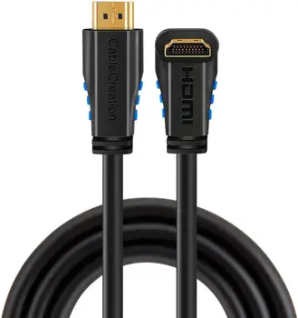 Ъгъл на наклон нагоре 270 градуса 4K за кабел HDMI 2.0 HDMI Поддръжка на 4K (60 Hz) Ultra HD,3D Видео Ethernet Аудио Обратен канал