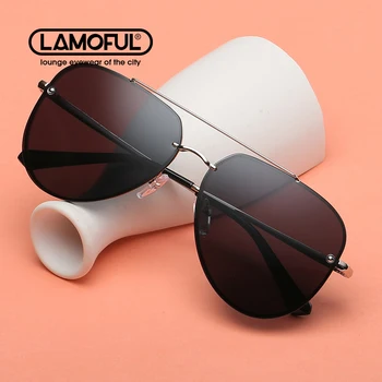 Поляризирани Слънчеви очила LAMOFUR Модни улични снимка за жени UV очила за шофиране Професионални Стръмни Слънчеви очила за мъже 72030