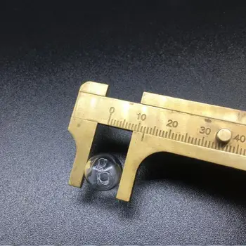 20pcs 12 мм Прозрачни Стъклени Топки топка Мини-Топка с двойните отвори Бутилка направи си САМ бижута Висулка колие Изводи