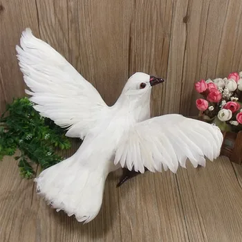изкуствена птица бял гълъб на мира модел на около 23x30x14 см расправляющие крила на гълъб ръчно изработени украса на дома градина подарък a2064