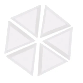 10 бр. Пластмасови Триъгълни Кристали и Перли, Кристални Подноси За Сортиране на Нокти Бял Нов Дизайн Горещи Продажба